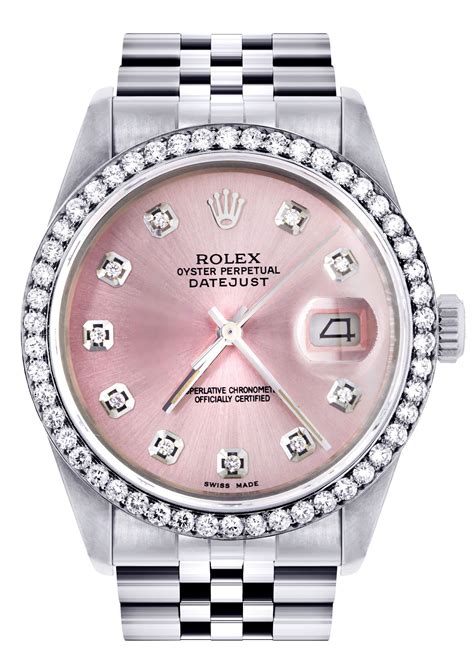 rolex pink female watch|rolex women's watch 36mm.